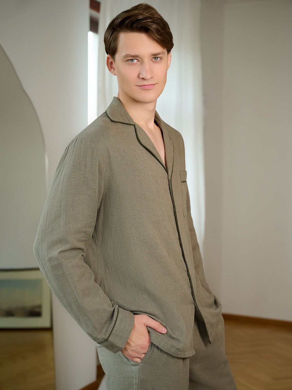  5013pcc мужская пижама (дл.рукав+брюки), 5013PCC