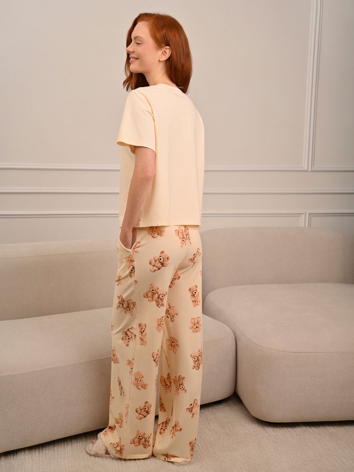  5285tbc женская пижама (ф+брюки), 5285TBC