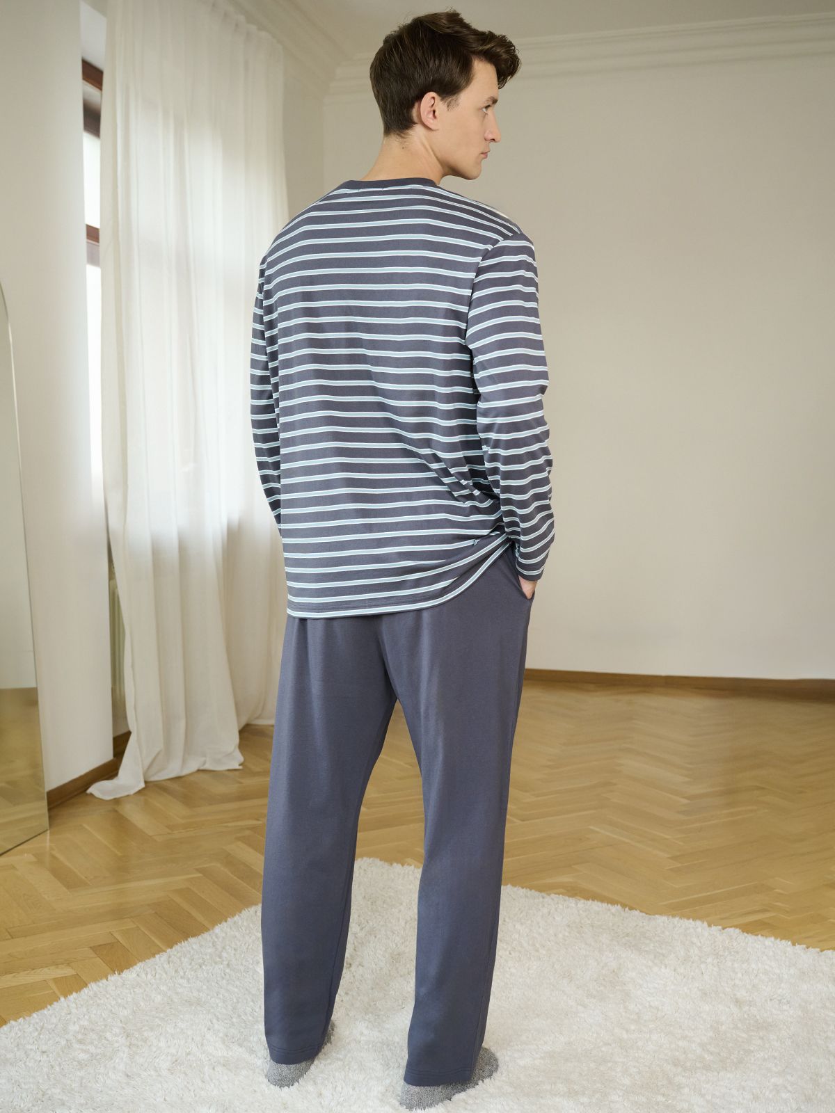  5018pcc мужская пижама (дл.рукав+брюки), 5018PCC