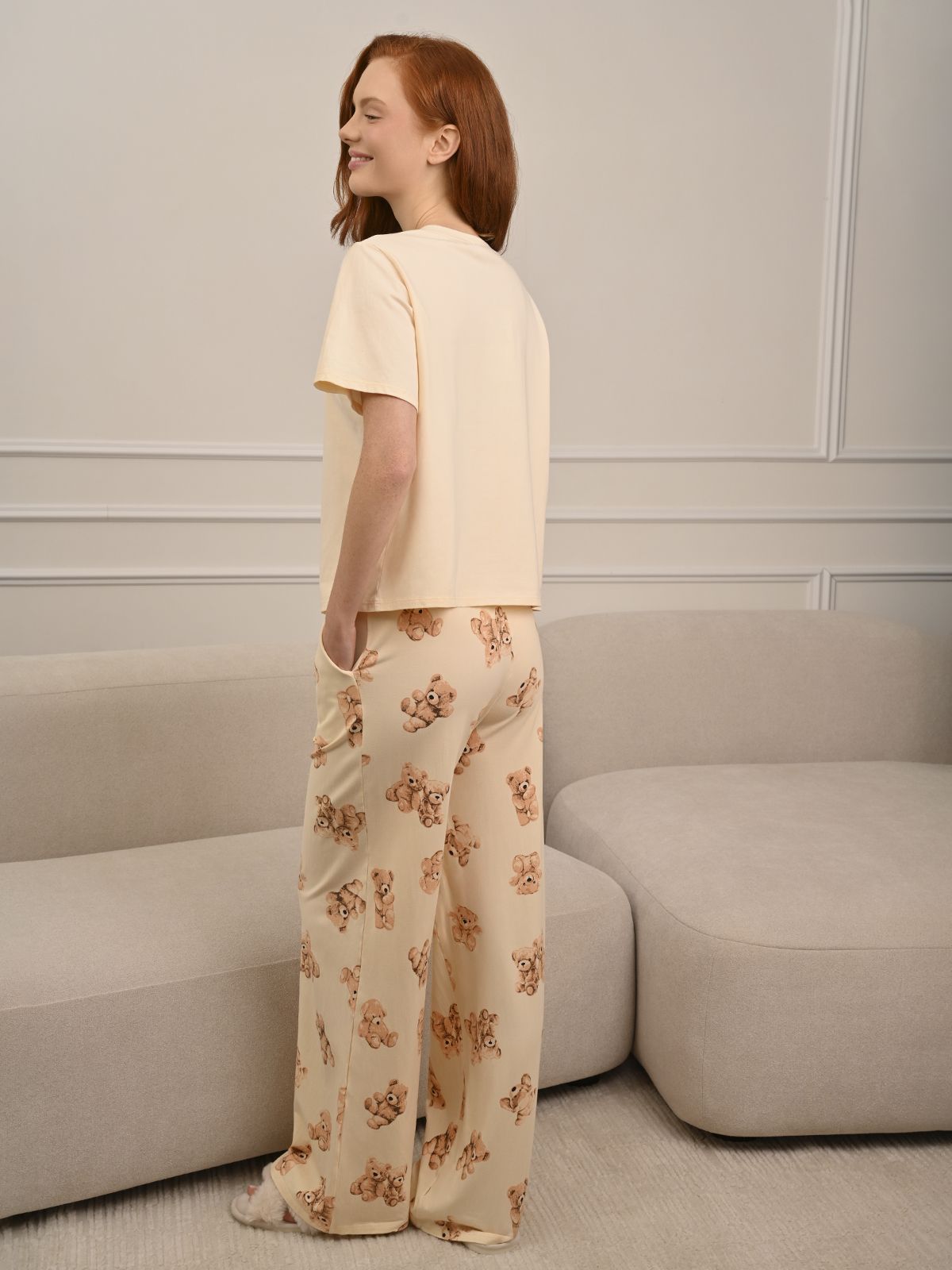  5285tbc женская пижама (ф+брюки), 5285TBC