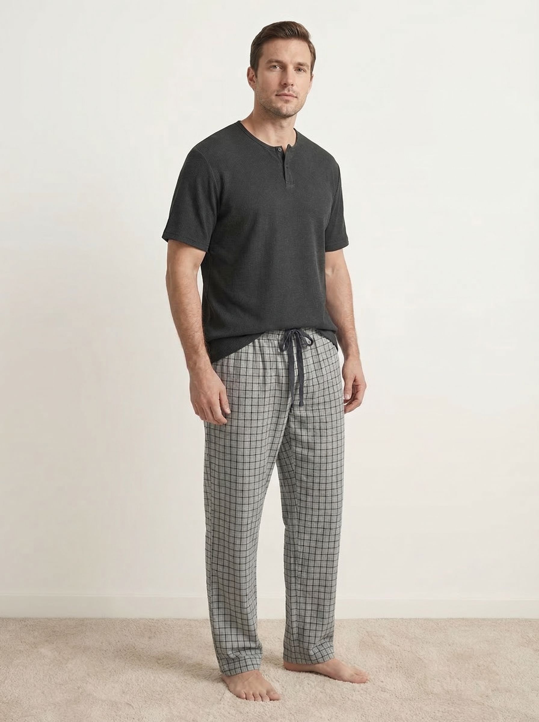  мужская пижама (дл.рукав+брюки) (арт. 5022pbc-5011pbc), 