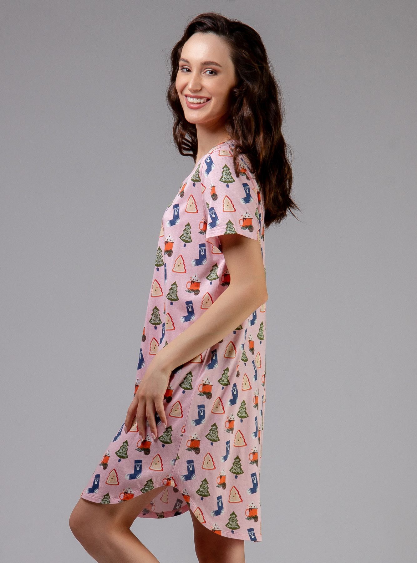 Indefini 2267sdx женская сорочка (кор.рукав), 431900-2267SDX