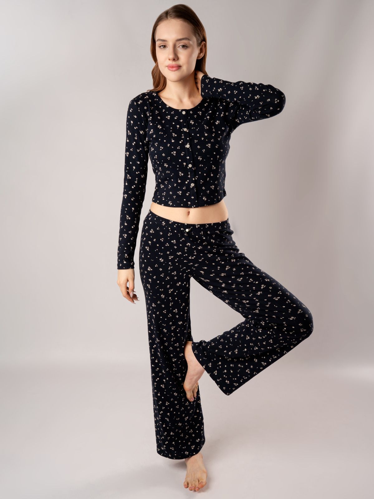  5152tcc женская пижама (дл.рукав+брюки), 5152TCC