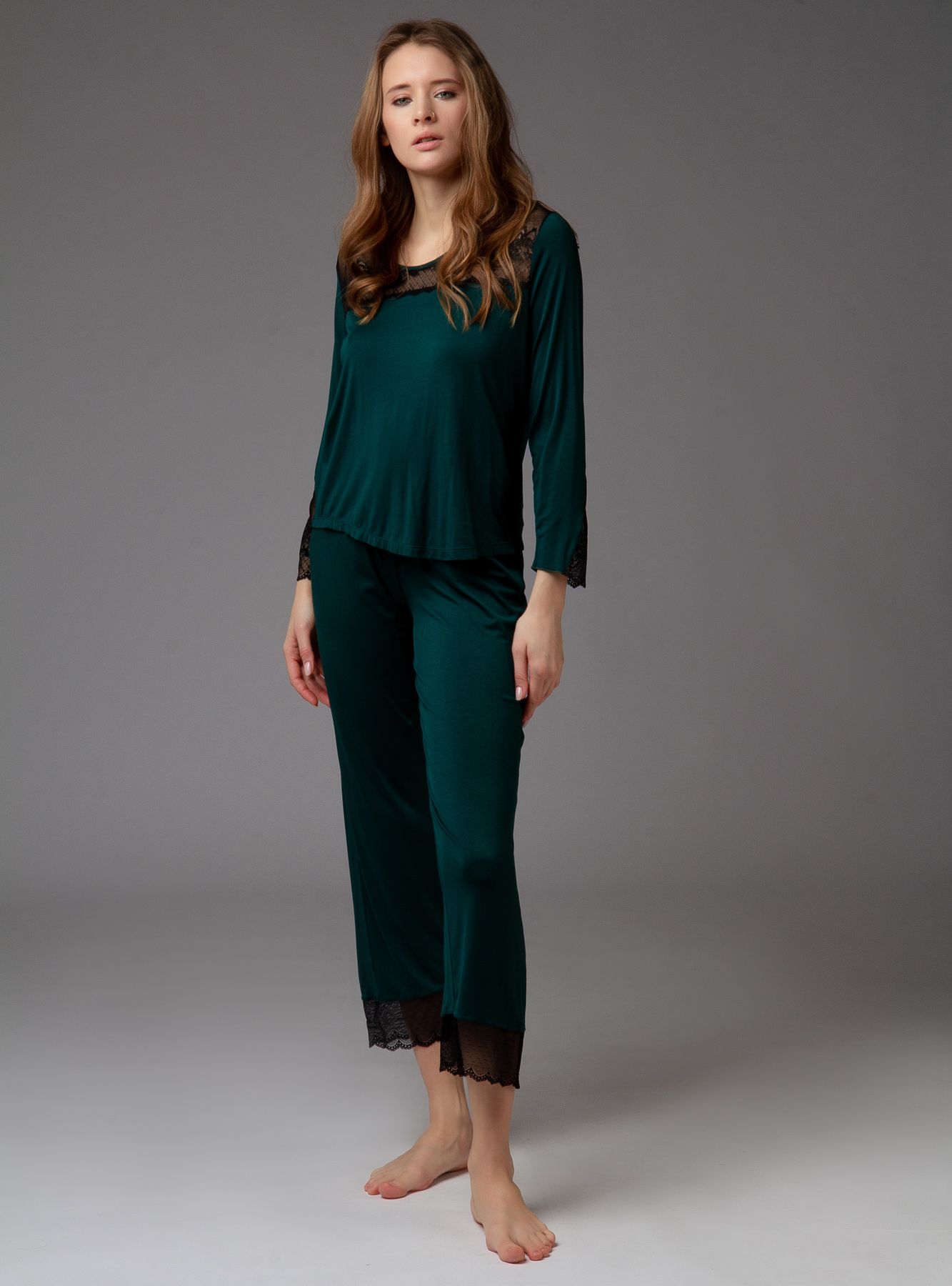 Indefini 1207tcc женская пижама (дл.рукав+брюки), 575000-1207TCC