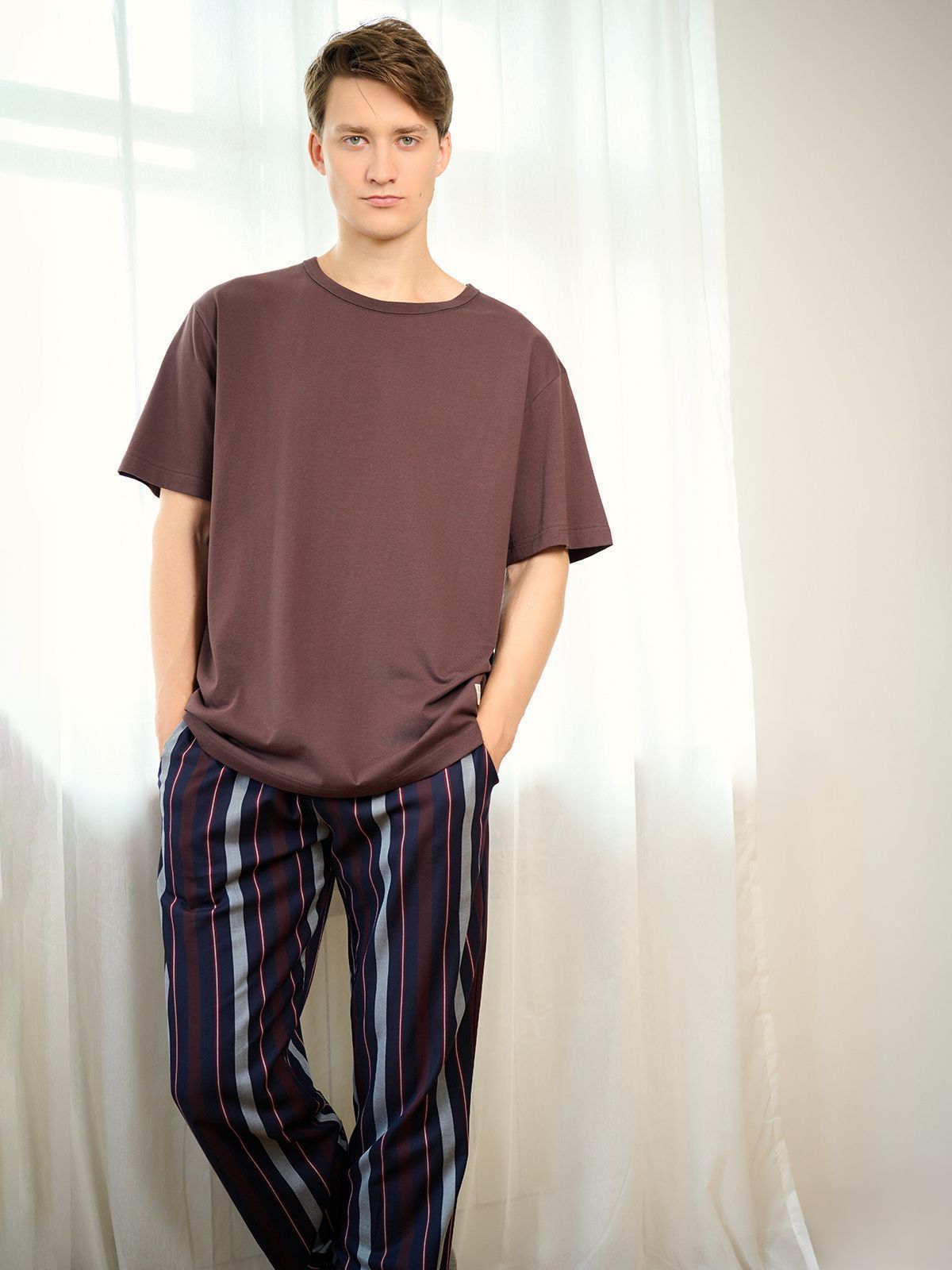  5020pbc-5007pcc мужская пижама (ф+брюки), 5020PBC-5007PCC